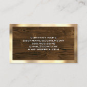 Goldgrenze | Holz Visitenkarte (Rückseite)