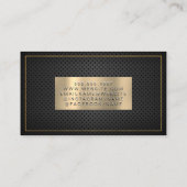 Goldgrenze | Perforated Mesh Visitenkarte (Rückseite)