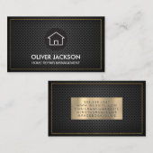 Goldgrenze | Perforated Mesh Visitenkarte (Vorne/Hinten)