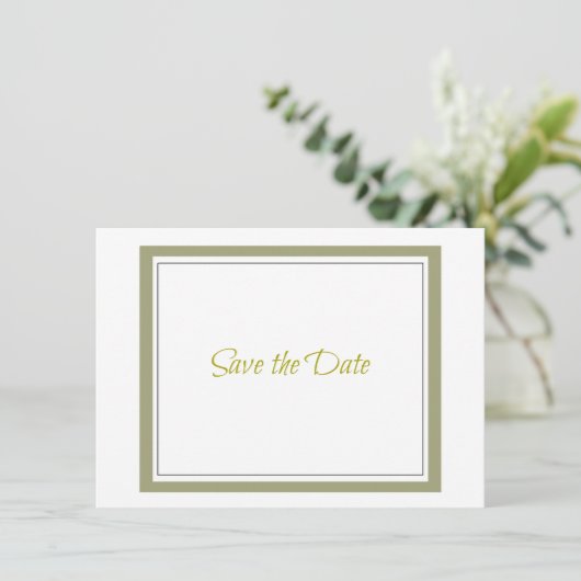 Goldgrenze Save the Date (Stehend Vorderseite)