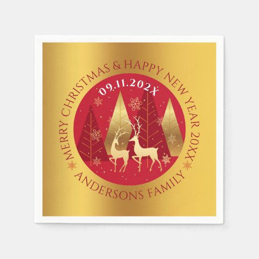 Goldgrenze Serviette (Vorderseite)