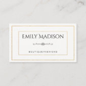 Goldgrenzen / Eleganelement Visitenkarte (Vorderseite)