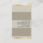 Goldgrenzen Visitenkarte (Rückseite)