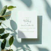 Goldgrenzenblättrige grüne Save the Date-Karte Date