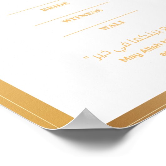 Goldgrenzenposter Poster (Ecke)