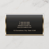 Goldgrenzmassage-Therapeut-Visitenkarte Visitenkarte (Rückseite)