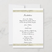 Goldgrenzmuster Einladung (Vorderseite)