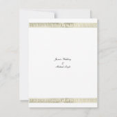 Goldgrenzmuster Einladung (Rückseite)