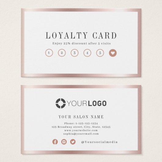 Goldgrenzwertskarte der modernen Rose (Vorne & Hinten)