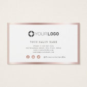 Goldgrenzwertskarte der modernen Rose (Rückseite)