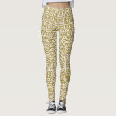 Goldgriechische SchlüsselLeggings Leggings (Vorderseite)