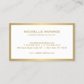 Goldgriechischer Schlüssel für den Designer für we Visitenkarte (Rückseite)