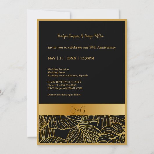 Goldgrün, 50. Hochzeitstag (Rückseite)