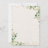 Goldgrün-Abschluss-Party laden ein Einladung (Rückseite)