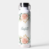 Goldgrün der Rose Floral Trinkflasche (Vorne)