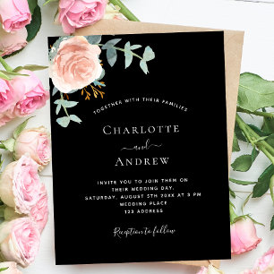 Goldgrün der schwarzen Rose - Budget Hochzeitseinl
