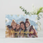 Goldgrün - Modernes botanisches Foto Weihnachten (Stehend Vorderseite)