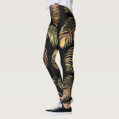 Goldgrüne Palmen: Aquarellfarbenes, nahtloses Must Leggings (Links)