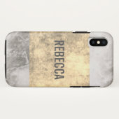 Goldgrunge aus Marmor Case-Mate iPhone Hülle (Rückseite (Horizontal))