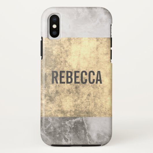 Goldgrunge aus Marmor Case-Mate iPhone Hülle (Rückseite)