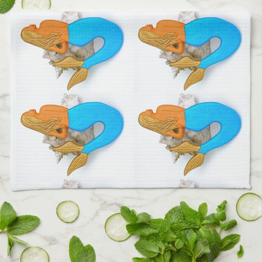 Goldhaar Geschirrtuch (Gefaltet)