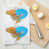 Goldhaar Geschirrtuch (Viertel Falte)