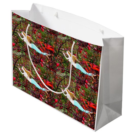 Goldhaar Große Geschenktüte (Rückseite Schrägansicht)