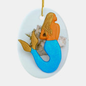 Goldhaar Keramik Ornament (Vorne)