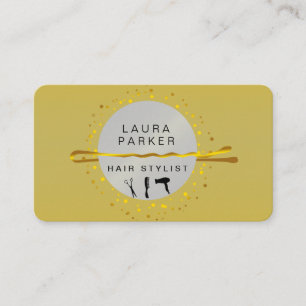 Goldhaar Stylist Makeup Artist Salon Visitenkarte