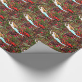 Goldhaargenmuster Geschenkpapier (Ecke)