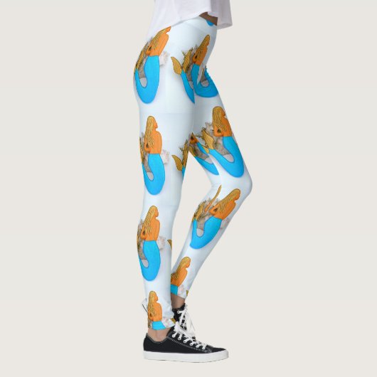 Goldhaarige Meerjungfrau Leggings (Rechts)