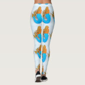 Goldhaarige Meerjungfrau Leggings (Rückseite)
