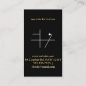 Goldhaarsalon Visitenkarte (Rückseite)