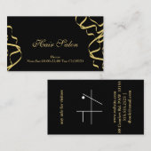 Goldhaarsalon Visitenkarte (Vorne/Hinten)