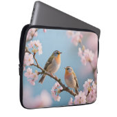 Goldhähnchen Kirschblüten Frühling Laptopschutzhülle (Vorne Rechts)