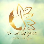 Goldhair Salon und Wellness-Center Business Front Fensteraufkleber (Blatt 3)