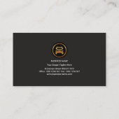 Goldhalb LKW-beruflicher Transport Visitenkarte (Rückseite)