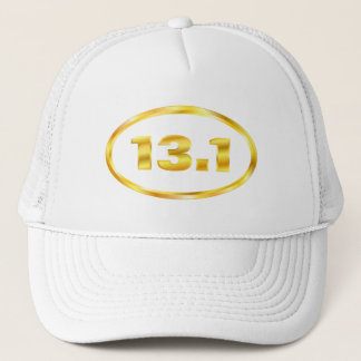 GoldHalbmarathon-Oval 13,1 Truckerkappe