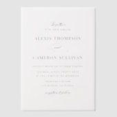 Goldhandbriefkalligraphie-Hochzeit Pergament Einladungen (Vorderseite)