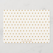 Goldhändler und Blumenhändler Foto Danke, dass ihr Dankeskarte (Rückseite)