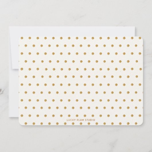 Goldhändler und Blumenhändler Foto Danke, dass ihr Dankeskarte (Rückseite)