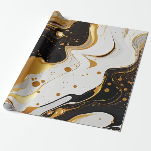 Goldharz-Kunstverpackungspapier Geschenkpapier (Ungerollt)
