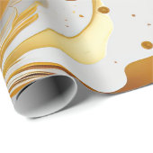 Goldharz-Kunstverpackungspapier Geschenkpapier (Rolleneckpunkt)