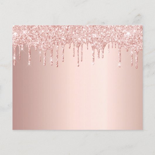 Goldhaushalt für die Rose Quinceanera Save the Dat Flyer (Hinten)