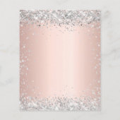 Goldhaushalt für die silberne Rose der Quinceanera Flyer (Hinten)