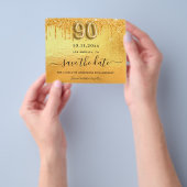 Goldhaushalt zum 90. Geburtstag - Glitzer Save the Flyer (Gruppe)