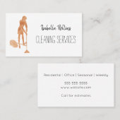 Goldhaushälterin-Reinigung hält Mädchen instand Visitenkarte (Vorne/Hinten)