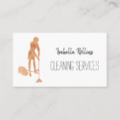 Goldhaushälterin-Reinigung hält Mädchen instand Visitenkarte (Vorderseite)