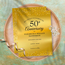 GoldHearts Foil zum 50. Jubiläum Save the Date