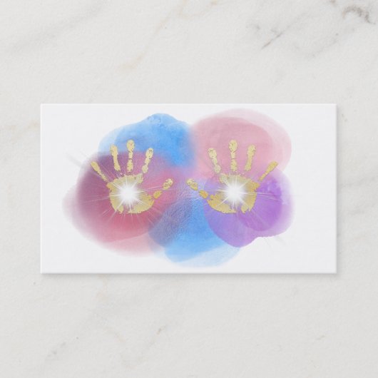 *~* Goldheilende Hände, die Energie Reiki Visitenkarte (Vorderseite)